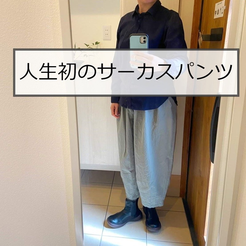 人生初のサーカスパンツを履いてみた アラフィフファッション Rinのシンプルライフ Powered By ライブドアブログ