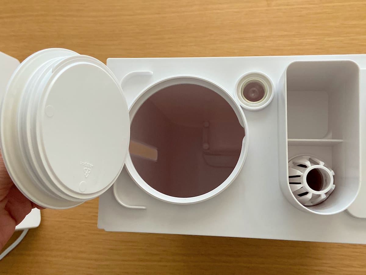 次亜塩素酸水を入れられる加湿器