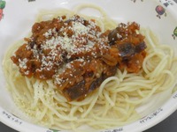 茄子入りパスタ