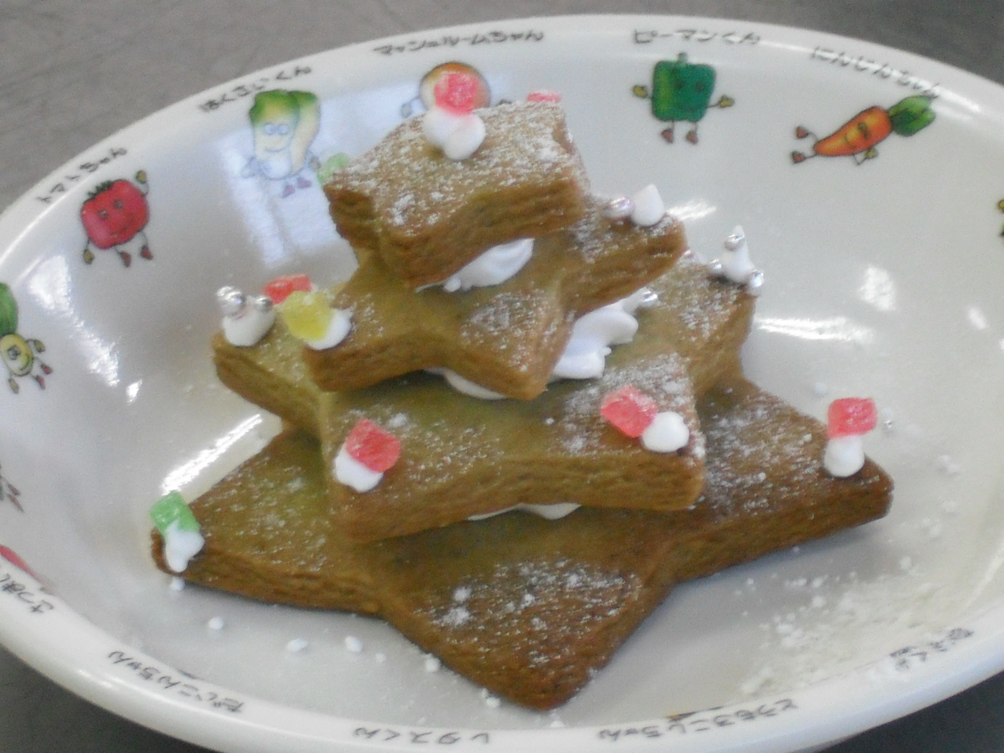 簡単 ホットケーキミックスで作る もみの木のクッキー 保育所給食のレシピ