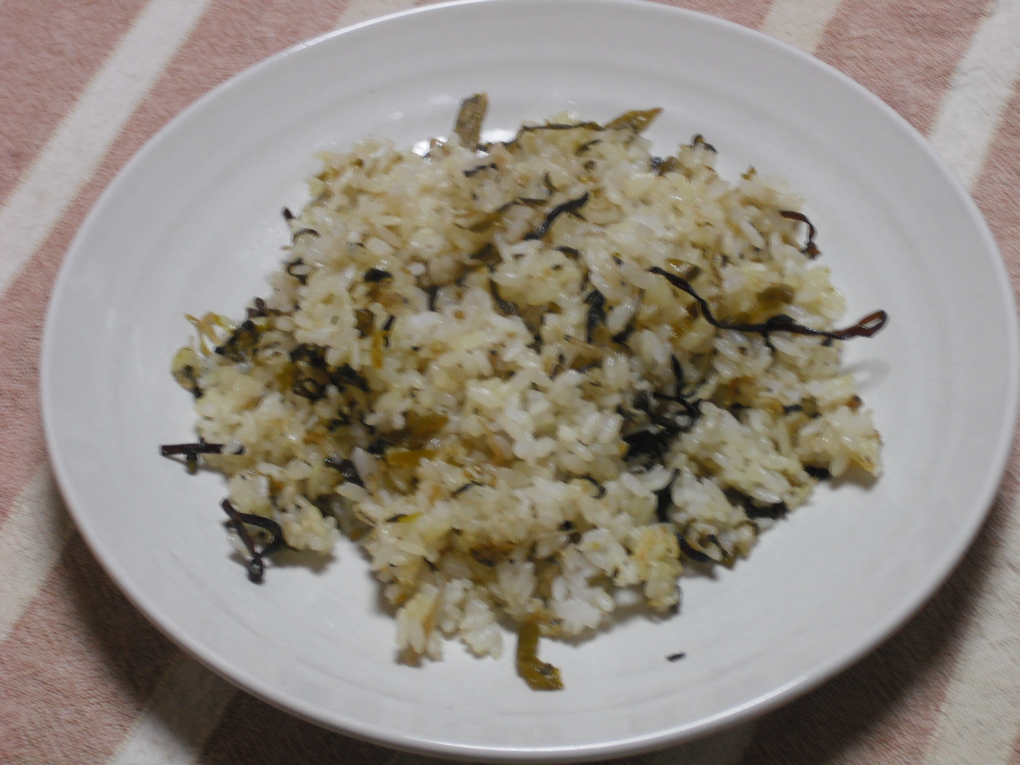 ５分で出来る 高菜炒飯 保育所給食のレシピ