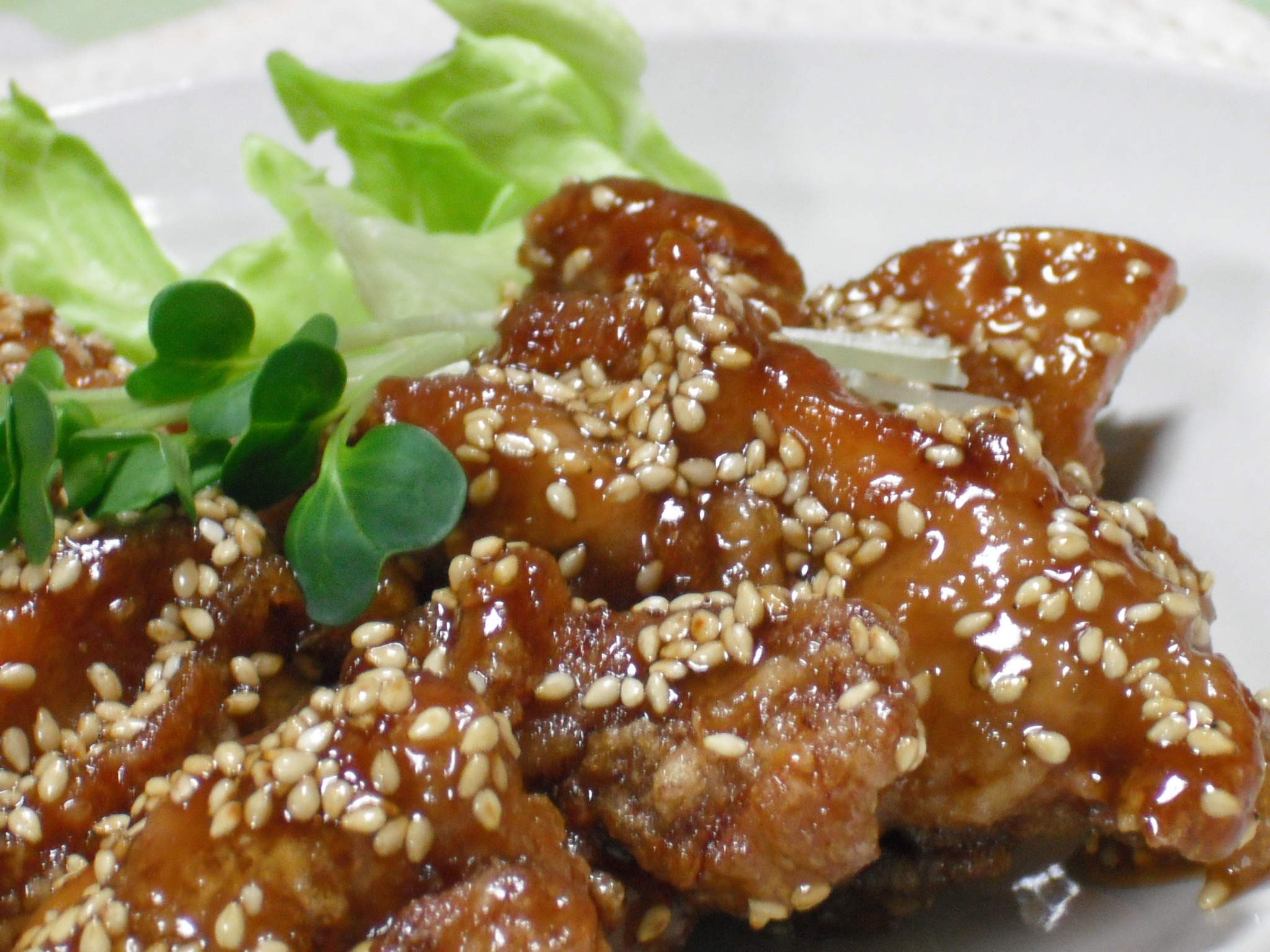 鶏もも肉のごま竜田 保育所給食のレシピ
