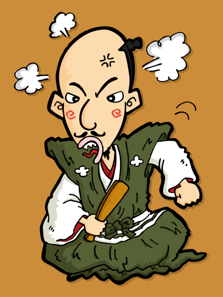 織田信長の似顔絵 No 143 似顔絵だぁ イラストレーターりおた旧ブログ