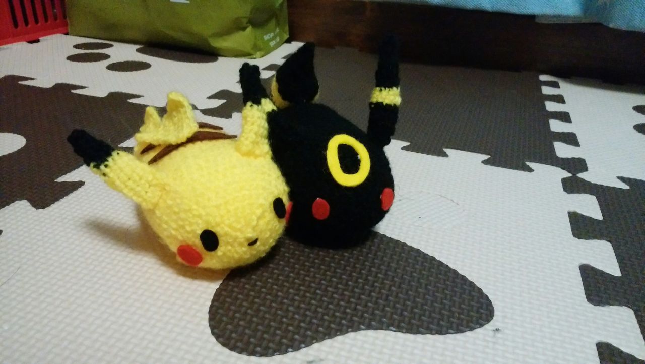 ツムツム ピカチュウ ブラッキー 編み物とクラフトと育児の日々 ツムツム ピカチュウ ブラッキー 編み物とクラフトと育児の日々