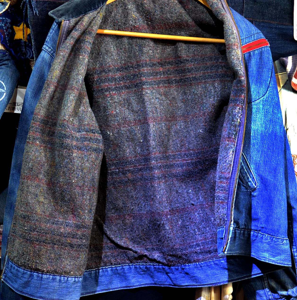 y082934 60s ELY ブランケットデニムジャケット　ヴィンテージ y082934 60s ELY ブランケットデニムジャケット ヴィンテージ