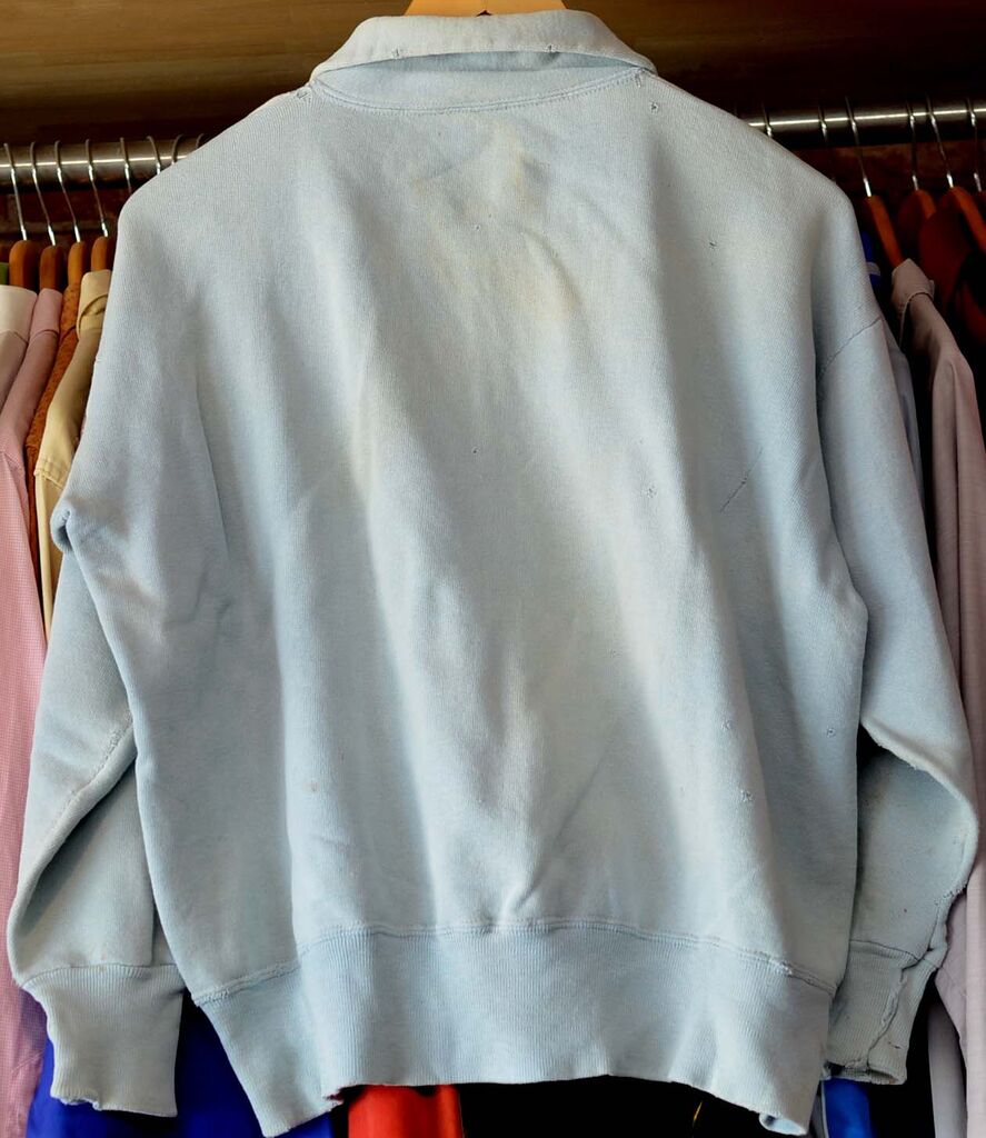 t216/50'sヴィンテージ雪柄ハーフジップスウェット☆オリジナルレアな