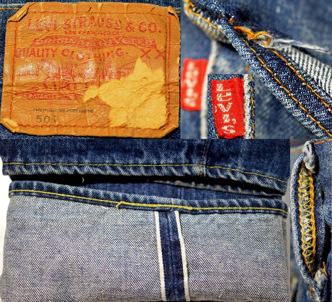 h435/LEVIS501 66前期 ヴィンテージ ビッグサイズ 極上 イエロー