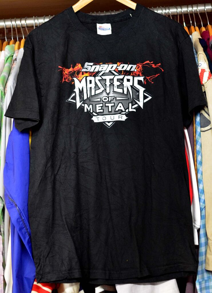 t806/Snap-on Masters of Metal スナップオン Tシャツ デッドストック サイズL :  ジーンズリペア・チェーンステッチの裾直し承ります RepairVintage JUKE BOX