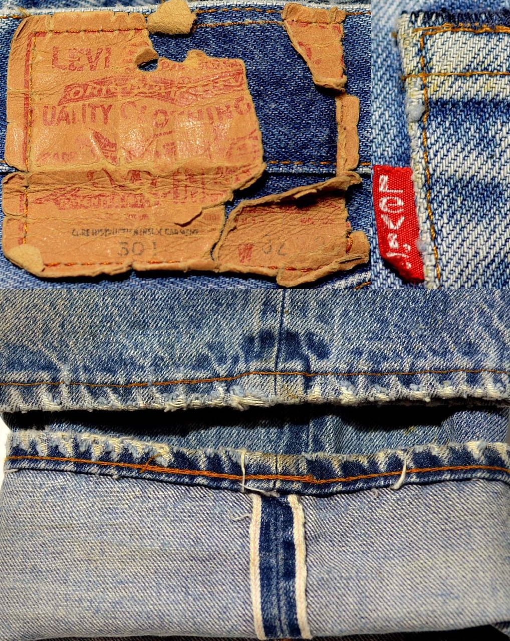 D0/LEVIS501赤耳 ヴィンテージ 激シブペンキ！ゴールデンサイズヒゲ！