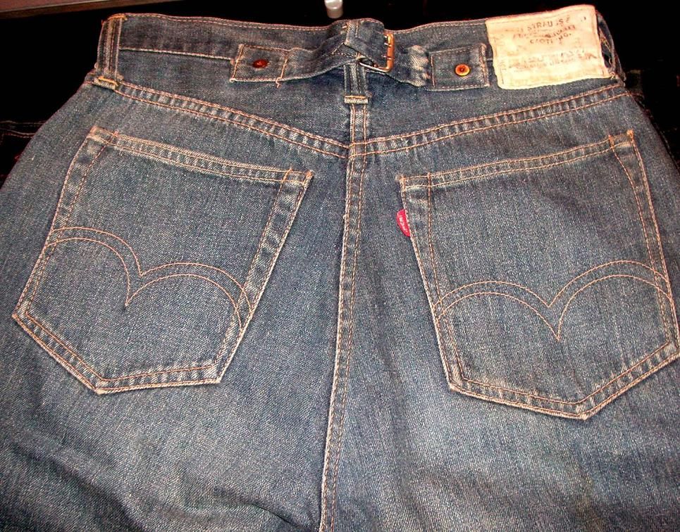 激レアコレクション！1930年代LEVISシンチバック、股リベット、リネン