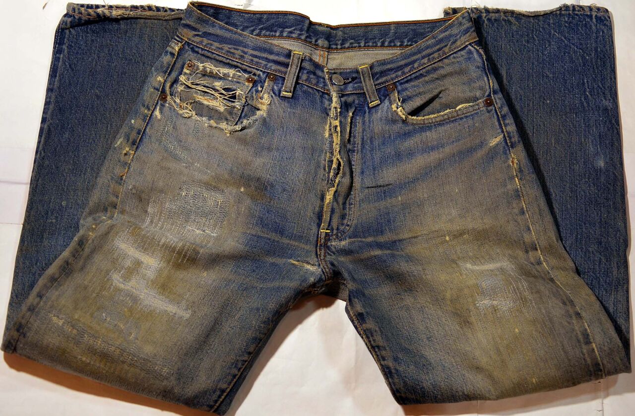 t20/LEVIS501ビッグE ヴィンテージ ヒゲ 強烈縦落ち レア！コインポケ耳
