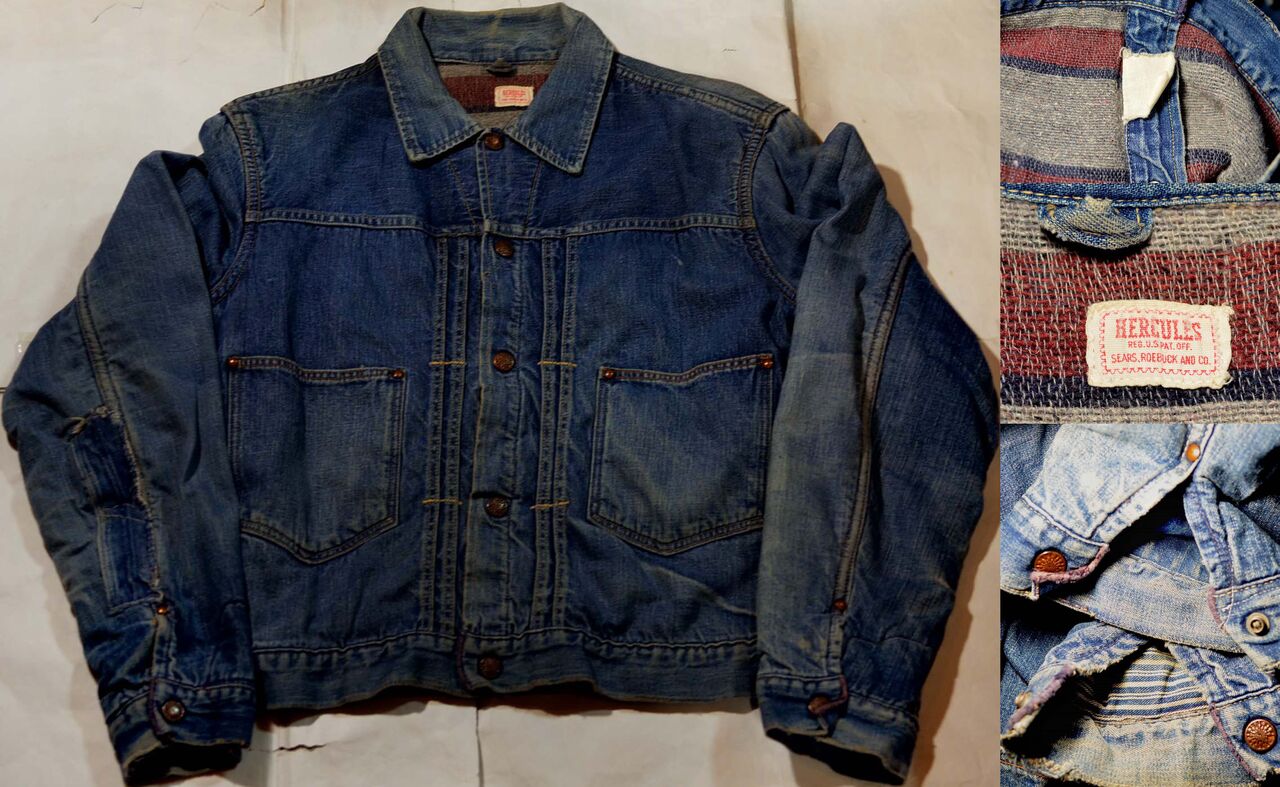 t828/VINTAGE 60's HERCULES ヘラクレス デニムジャケット 2nd t828/VINTAGE 60's HERCULES ヘラクレス デニムジャケット 2nd