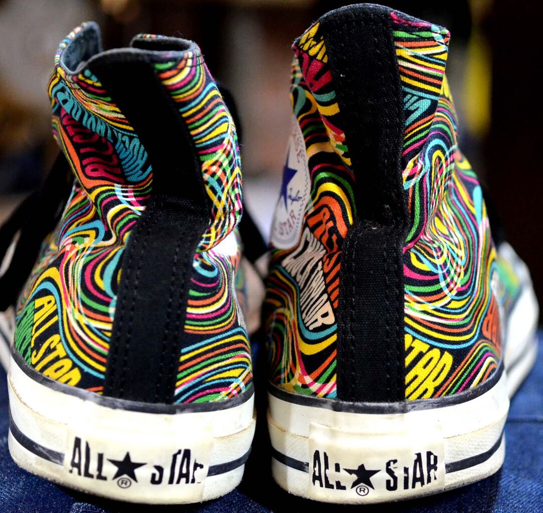 t674/コンバース オールスター サイケ柄 極美品 ☆チャックテイラー