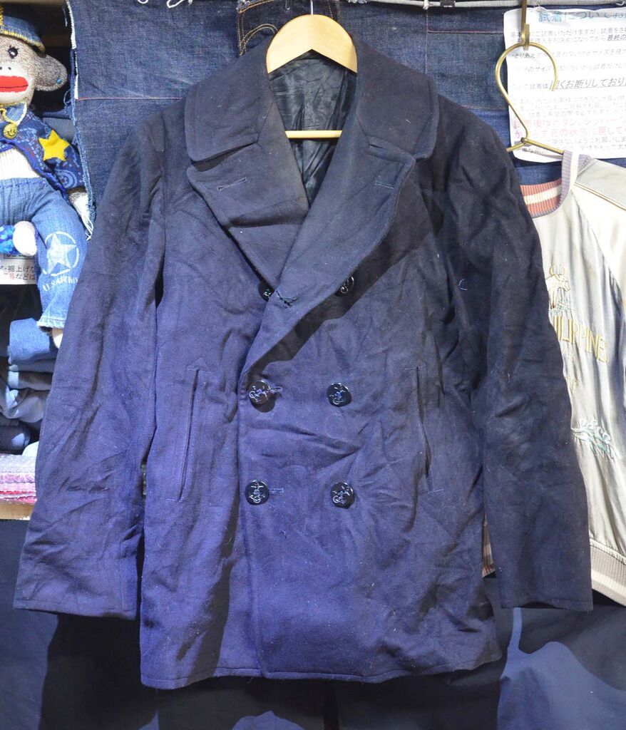 D183/U.S.NAVY 70's 米軍 ヴィンテージ ピーコート ネイビー 38R