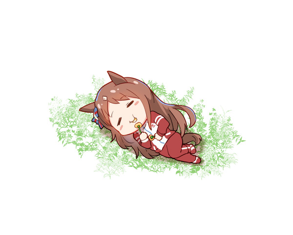 ウマ娘 寝ながらタンポポ食べるグラスワンダー可愛いよね