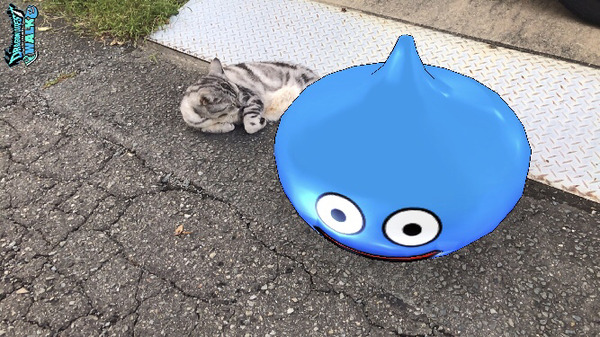 【ドラクエウォーク】ARカメラでモンスターの写真撮るの楽しすぎるwwwのサムネイル画像