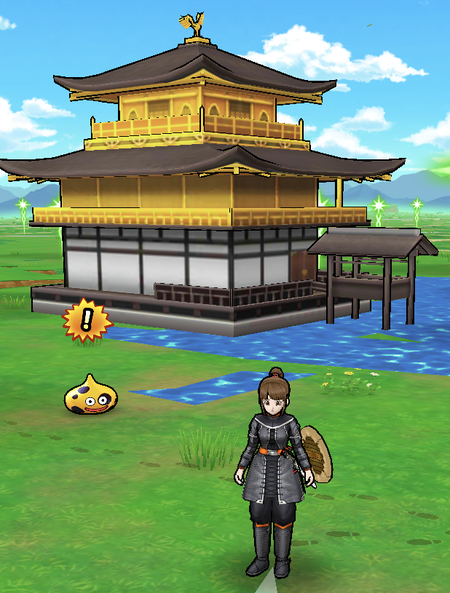 【ドラクエウォーク】金閣寺は入場料を払わないとランドマークにタッチできないんだがのサムネイル画像