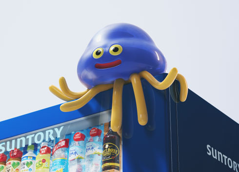 【朗報】本日15時よりサントリーの自動販売機が”かいふくスポットになる”コラボ開催のサムネイル画像