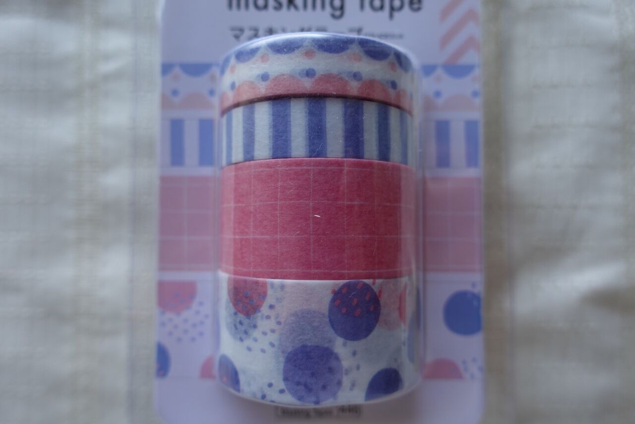 ダイソーで買えるマスキングテープ テーマごとに組み合わされた4つのマステが可愛すぎる Rithu Blog