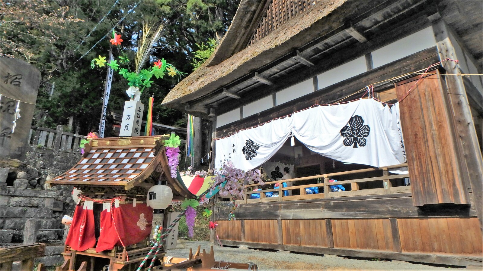 戸隠神社の式年大祭 白馬日和