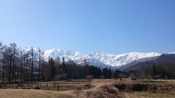 今日の白馬三山 ’18年3月27日