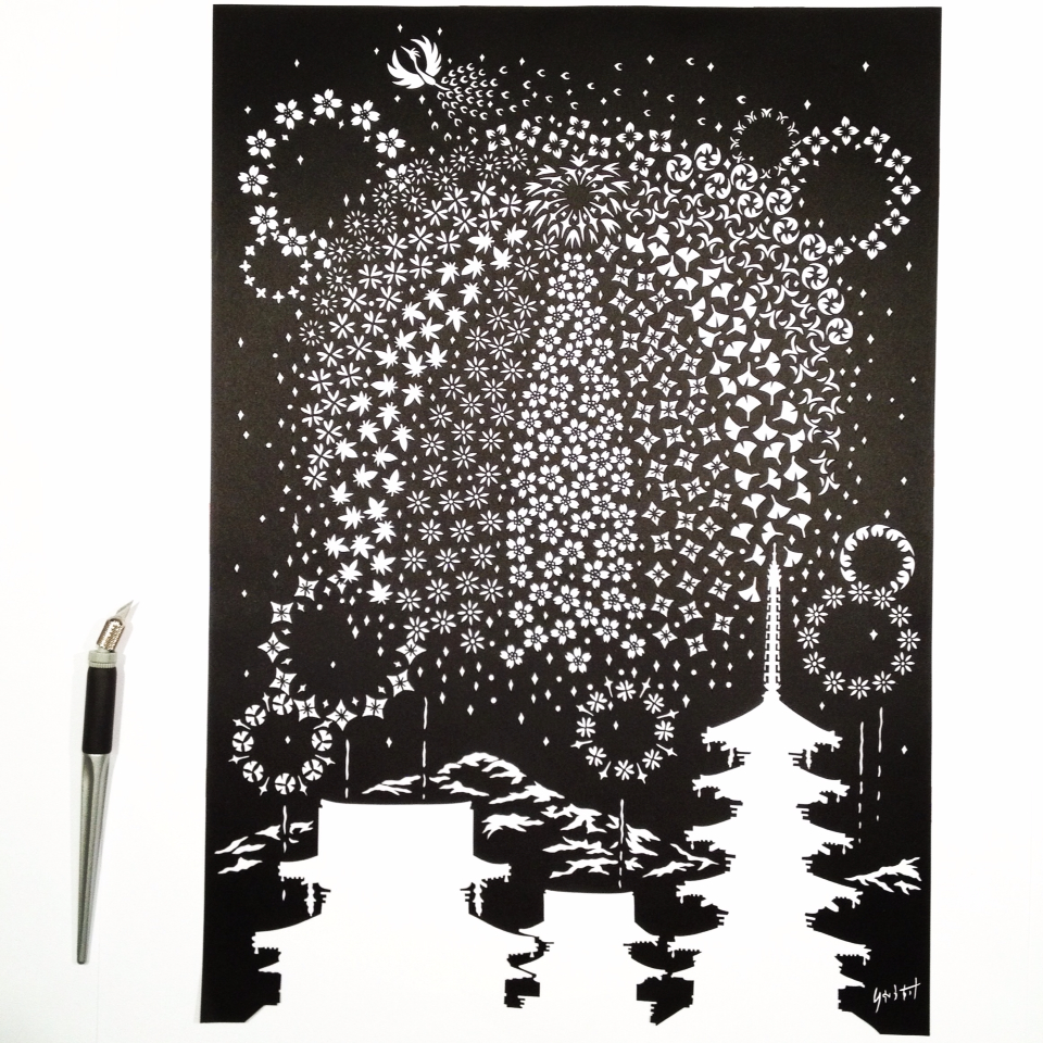 切り絵 切り絵な夜は芋焼酎 Papercut Blog