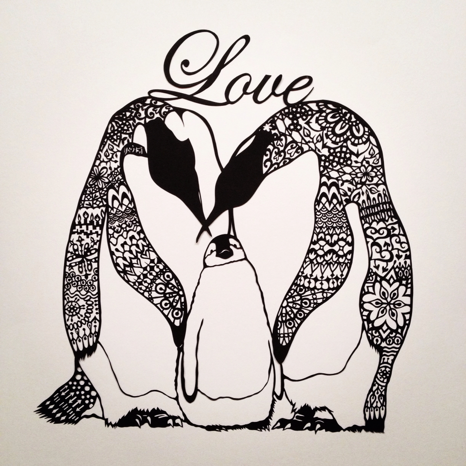 完成 Love 切り絵な夜は芋焼酎 Papercut Blog