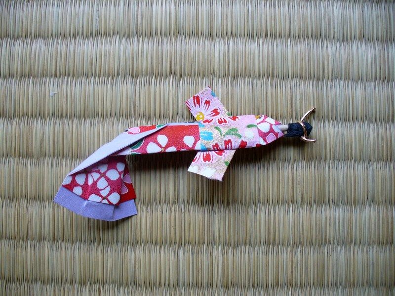 箸袋用 千代紙で作る芸者風人形飾りの作り方 治三郎だらだら日記