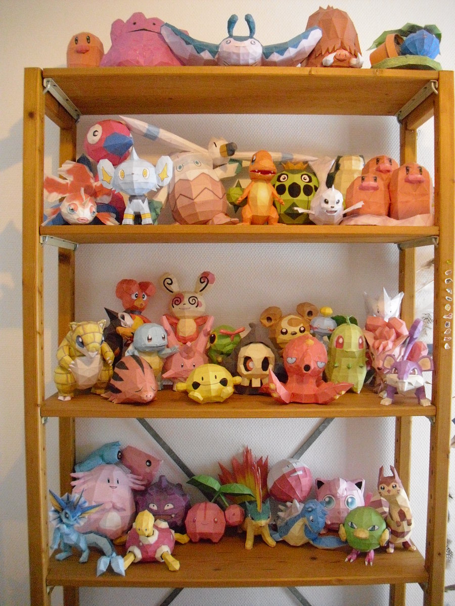 紙で作られた98個のポケモンコレクションが凄い ラジック