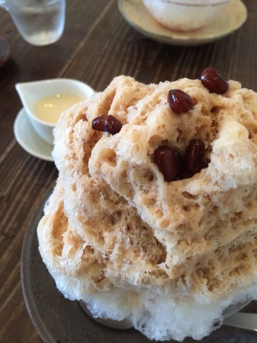 鎌倉 長谷 かき氷 ほうじ茶ミルク 食べたもの帳