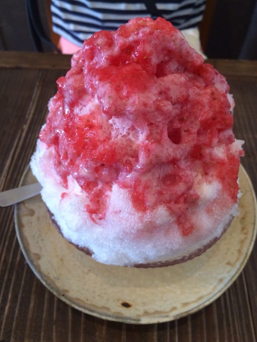 鎌倉 長谷 かき氷 ほうじ茶ミルク 食べたもの帳