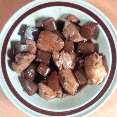20190831_鶏肉とこんにゃくの炒り煮