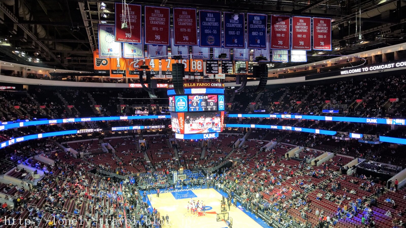 フィラデルフィア旅行記4 【NBA現地観戦】ラプターズVSシクサーズ@ウエルス・ファーゴ・センター（前半編） : ロンリートラベル ～海外個人旅行記～