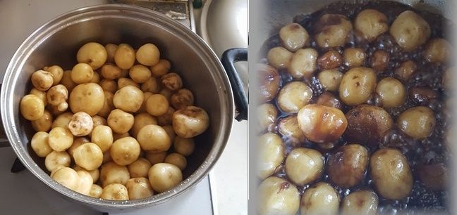 気の向くままに 言いたい放題 新じゃがで甘辛煮