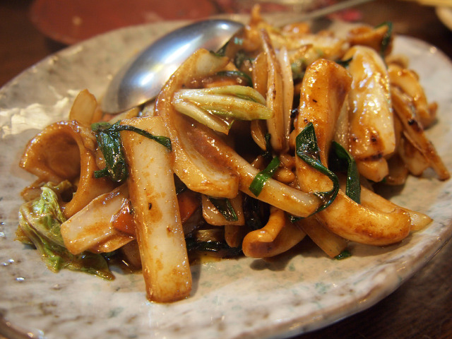 イカ野菜炒め