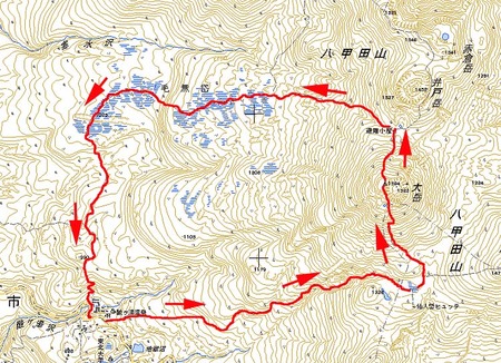 八甲田山 地図