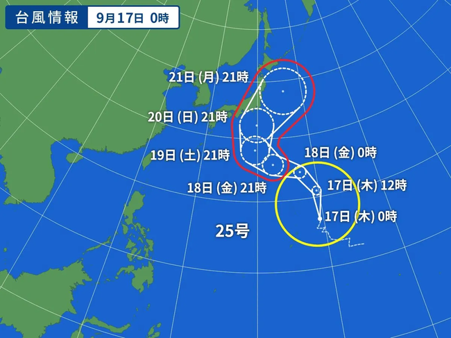 台風25号、関東直撃ｗｗｗｗｗｗｗｗｗｗｗ