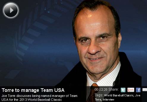 Joe Torre named manager of Team USA