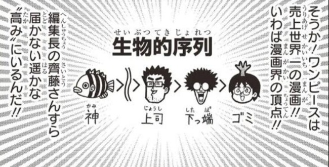 【悲報】ワンピース原作者・尾田栄一郎、ガチでジャンプ編集長より上の立場だった………………