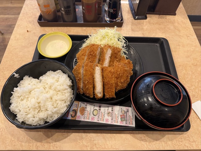【悲報】今時の30代、ロースカツ2枚を食べ切れない画像