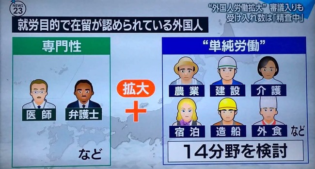 【悲報】オールドメディアTVさん、ブルーワーカーを「単純労働」として紹介してしまうｗｗｗｗｗ