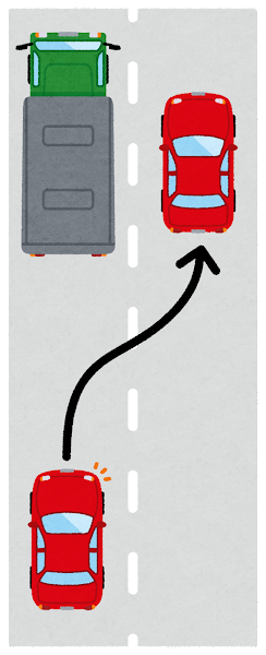 トロトロ車「...」わい「抜くかー（右車線へ）」
