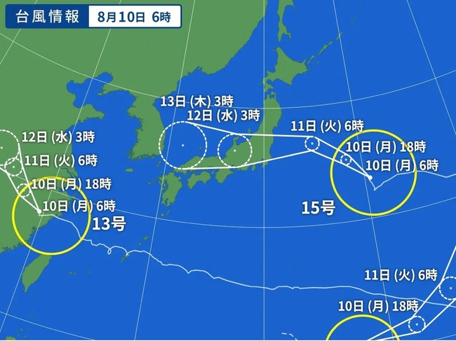  【悲報】台風15号の進路ｗｗｗｗｗｗｗ