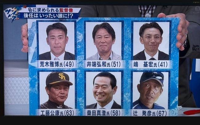 【大本営】中日ドラゴンズの来季監督候補はこのBIG6に絞られました