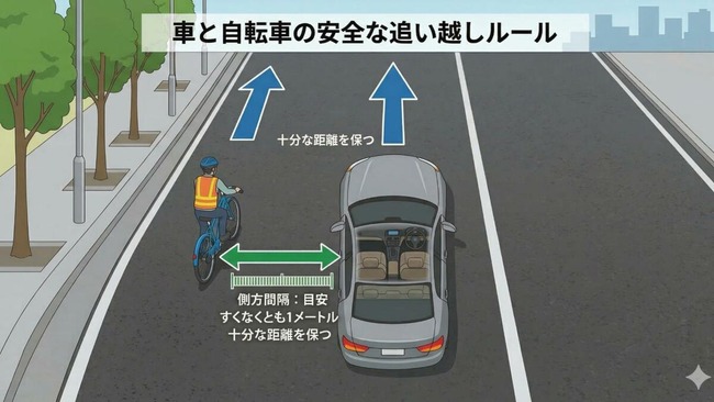 警視庁「アカン、新ルールのせいで自転車追い抜き出来んわ…せや！」