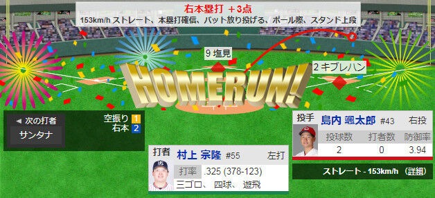 村上４５号逆転３ランｗｗｗｗｗｗｗｗｗｗｗ