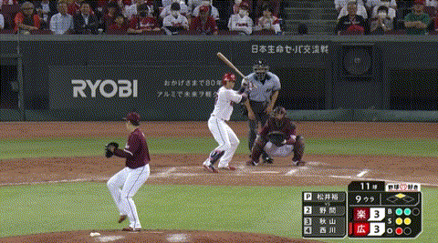 広島・野間、打球が一塁ベースに当たってサヨナラ打ｗｗｗｗｗｗｗｗｗｗｗｗｗ