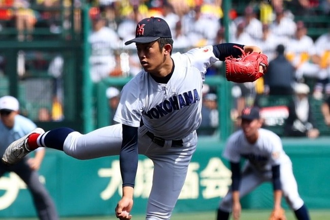 横浜高校の織田くん、１５６キロを７度マークして花巻東を完封