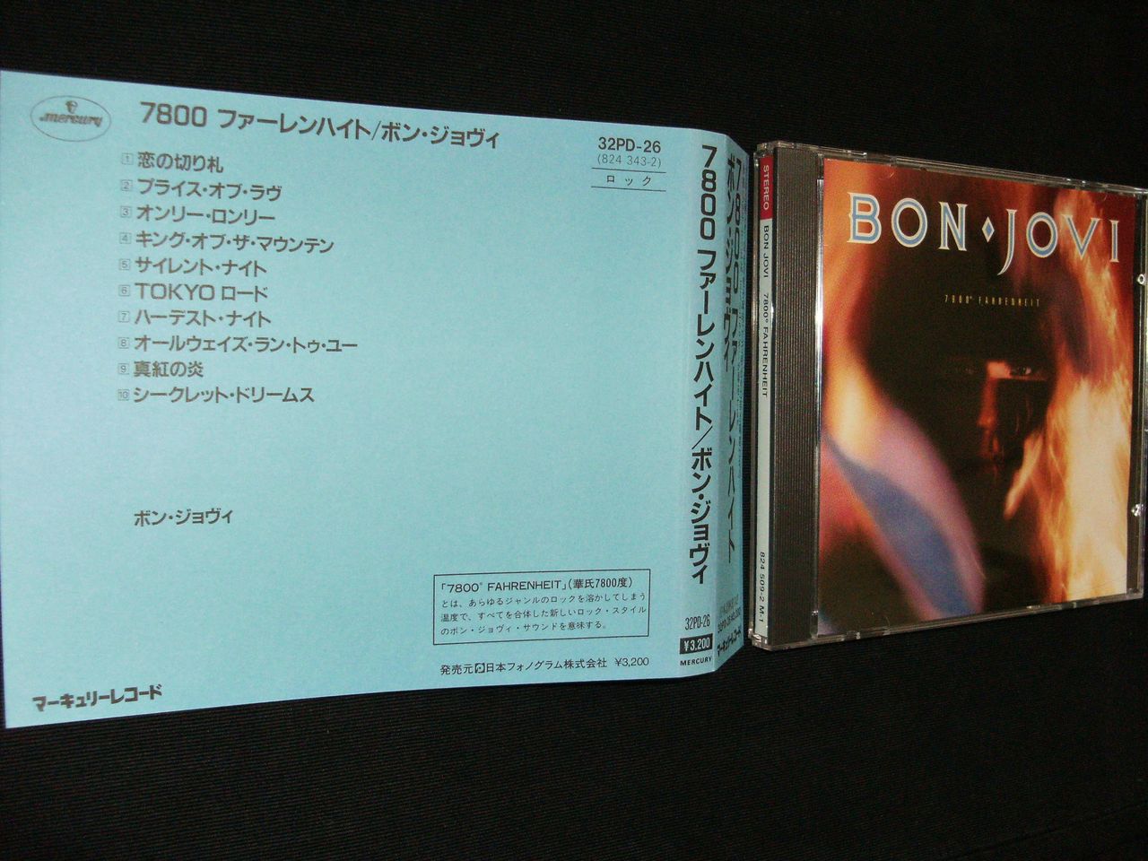 ボン・ジョヴィ/7800 ファーレンハイト（1stプレス