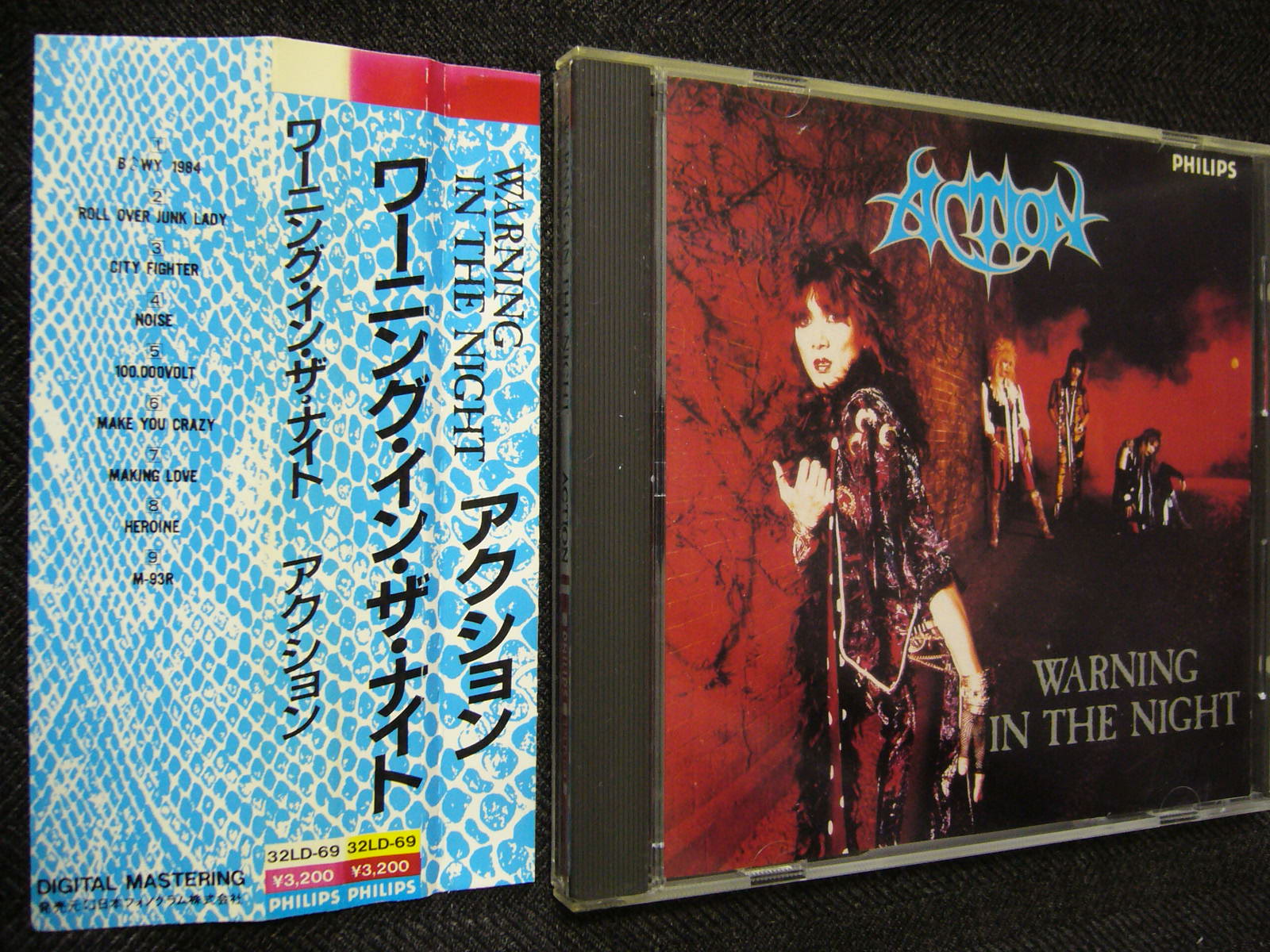 ACTION / WARNING IN THE NIGHT ジャパメタCD